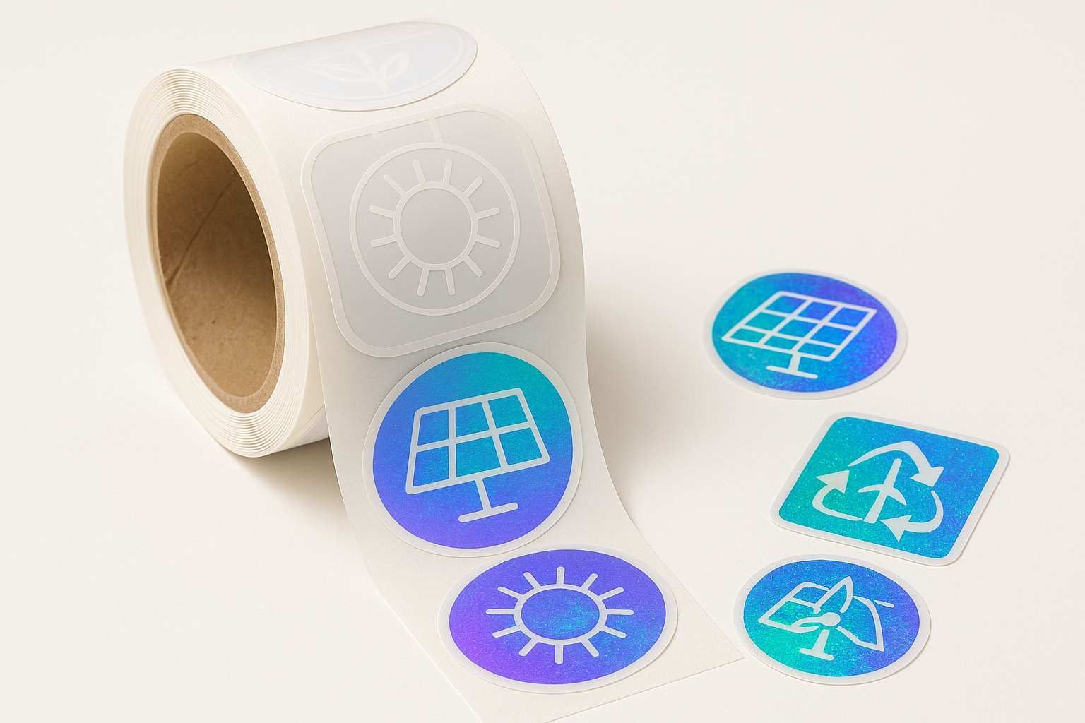 can you show it as roll of stickers